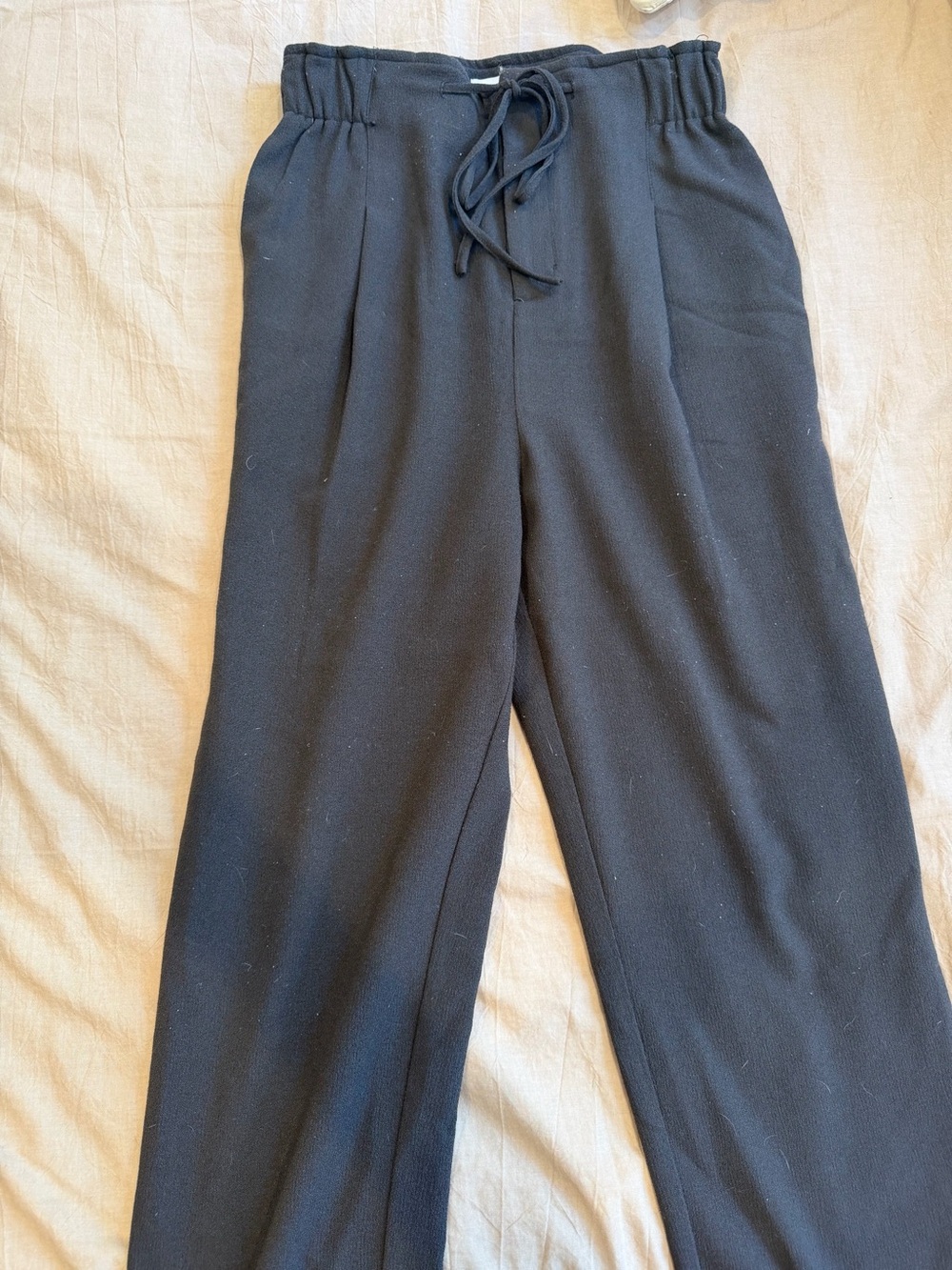 OAK + FORT Black Drawstring Track Pants